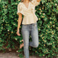 Folksong Floral Top in Yellow