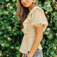 Folksong Floral Top in Yellow