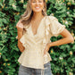 Folksong Floral Top in Yellow