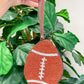 PREORDER: Football Shaped Beaded Zip Pouch