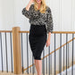 Forever N' Ever Pencil Skirt In Black