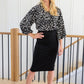Forever N' Ever Pencil Skirt In Black