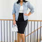 Forever N' Ever Pencil Skirt In Black