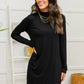 Frankie Mock Neck Dress in Black
