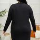 Frankie Mock Neck Dress in Black