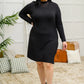 Frankie Mock Neck Dress in Black