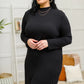Frankie Mock Neck Dress in Black