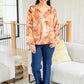 Freddie Split Neckline Long Sleeve Blouse In Clay