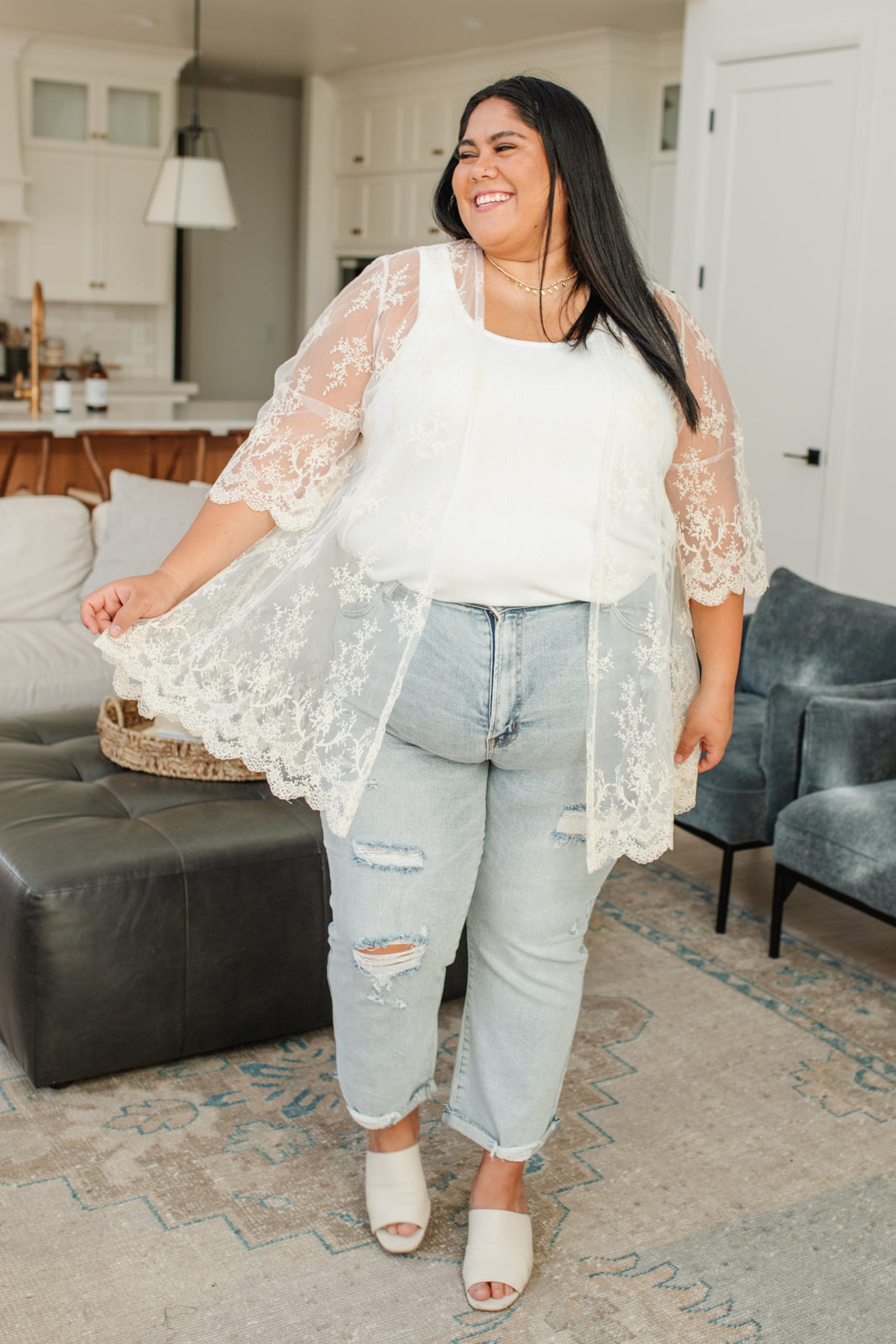 RISEN Love on Top Distressed Jeans