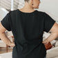 Frequently Asked Questions V-Neck Top in Black