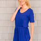 From Romp To Rest Romper in Blue