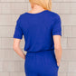 From Romp To Rest Romper in Blue