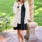 Full Attention V Neck Long Sleeve Dress In Black