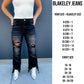 PREORDER: Black Urban Distressed Crop Jeans