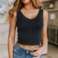 Fundamentals Ribbed Seamless Reversible Tank in Black