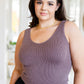 Fundamentals Ribbed Seamless Reversible Tank in Brown