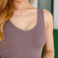 Fundamentals Ribbed Seamless Reversible Tank in Brown