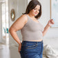 Fundamentals Ribbed Seamless Reversible Tank in Light Mocha