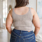 Fundamentals Ribbed Seamless Reversible Tank in Light Mocha