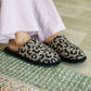 Fuzziest Feet Animal Print Slippers In Mocha