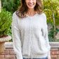 Fuzzy Wuzzy Sweater in Frosty Gray