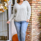 Fuzzy Wuzzy Sweater in Frosty Gray
