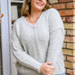 Fuzzy Wuzzy Sweater in Frosty Gray