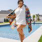 PREORDER: Luxury Beach Towel in Block Floral
