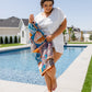 PREORDER: Luxury Beach Towel in Block Floral