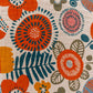 Luxury Beach Towel in Bright Retro Floral