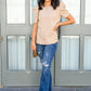 Gabriella Distressed Button Fly Flare