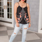 Garden Picnics Embroidered Tank