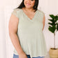 Garden and Lace Top in Sage