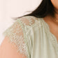Garden and Lace Top in Sage
