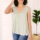Garden and Lace Top in Sage