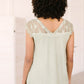 Garden and Lace Top in Sage