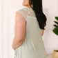 Garden and Lace Top in Sage