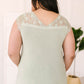 Garden and Lace Top in Sage