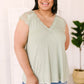 Garden and Lace Top in Sage