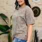 Get Ahead Washed Short Sleeve Top