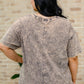 Get Ahead Washed Short Sleeve Top
