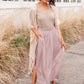 Get Away Maxi Skirt In Mauve