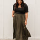 Get Away Maxi Skirt in Olive