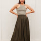 Get Away Maxi Skirt in Olive