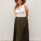 Get Away Maxi Skirt in Olive