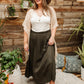 Get Away Maxi Skirt in Olive