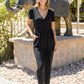 Gia Faux Wrap Jumpsuit