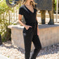 Gia Faux Wrap Jumpsuit