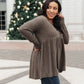 Giddy Up Babydoll Tee in Olive