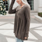 Giddy Up Babydoll Tee in Olive